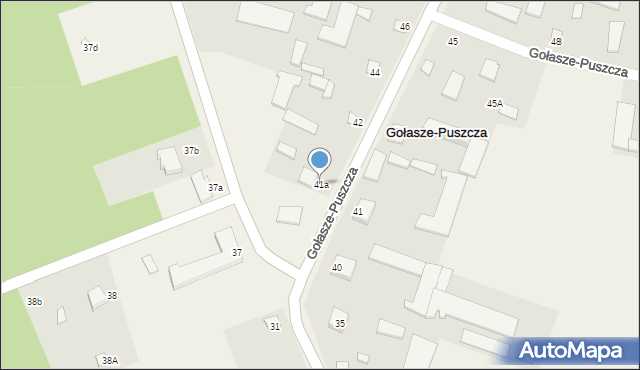 Gołasze-Puszcza, Gołasze-Puszcza, 41a, mapa Gołasze-Puszcza