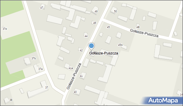 Gołasze-Puszcza, Gołasze-Puszcza, 43, mapa Gołasze-Puszcza