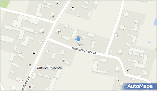 Gołasze-Puszcza, Gołasze-Puszcza, 48, mapa Gołasze-Puszcza