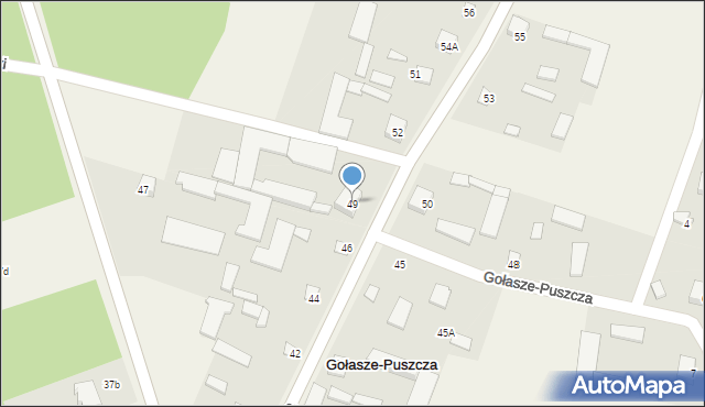 Gołasze-Puszcza, Gołasze-Puszcza, 49, mapa Gołasze-Puszcza