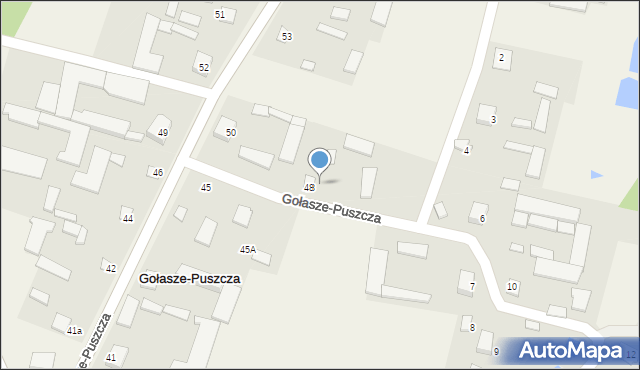 Gołasze-Puszcza, Gołasze-Puszcza, 5, mapa Gołasze-Puszcza