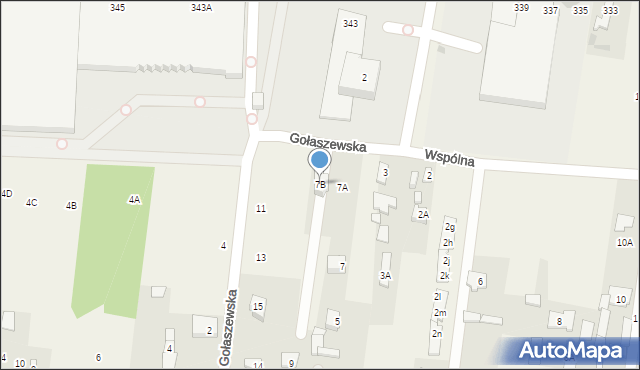 Gołaszew, Gołaszewska, 7B, mapa Gołaszew