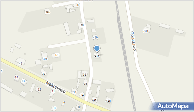 Gołaszewo, Gołaszewo, 41c, mapa Gołaszewo