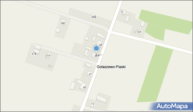 Gołaszewo, Gołaszewo, 48A, mapa Gołaszewo