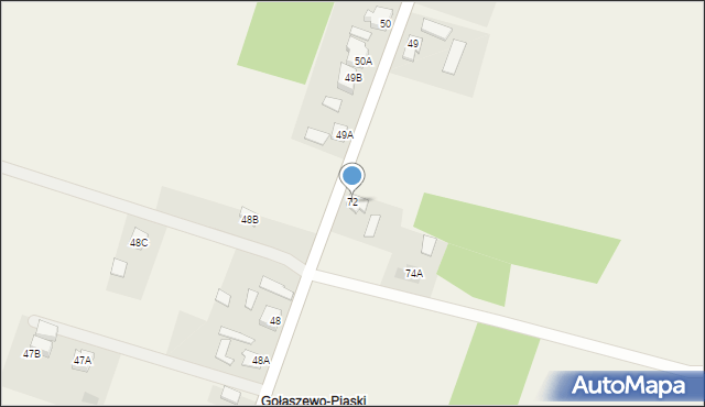Gołaszewo, Gołaszewo, 72, mapa Gołaszewo