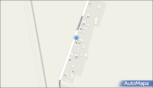 Gołaszewo, Gołaszewo, 87, mapa Gołaszewo