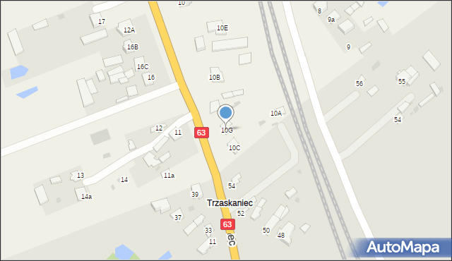 Gołaszyn, Gołaszyn, 10G, mapa Gołaszyn