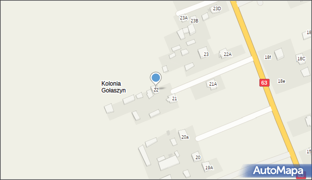 Gołaszyn, Gołaszyn, 22, mapa Gołaszyn