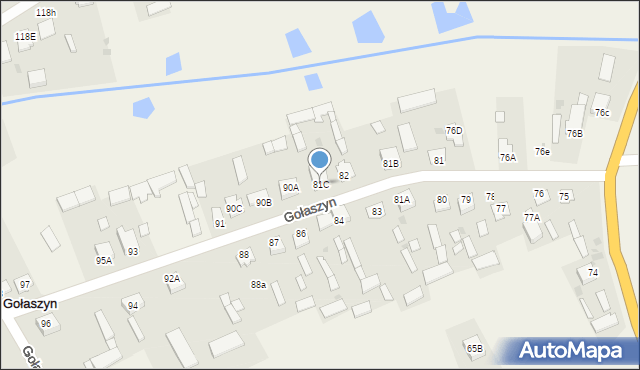 Gołaszyn, Gołaszyn, 81C, mapa Gołaszyn