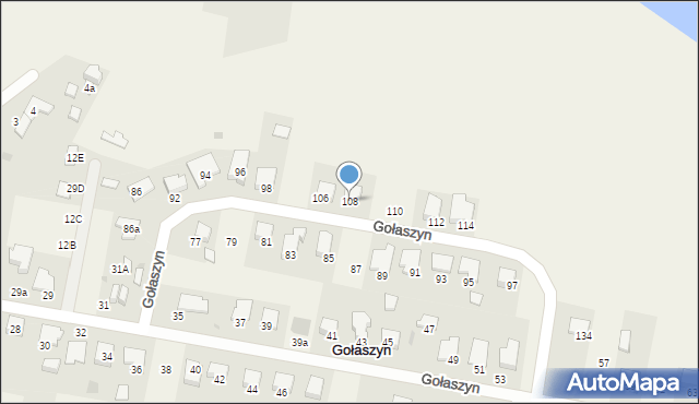 Gołaszyn, Gołaszyn, 108, mapa Gołaszyn