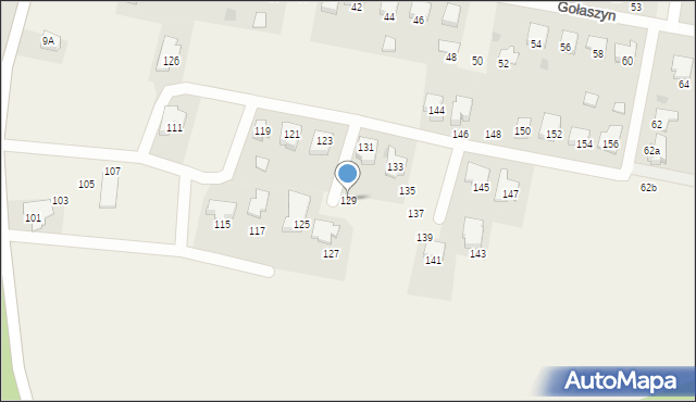 Gołaszyn, Gołaszyn, 129, mapa Gołaszyn