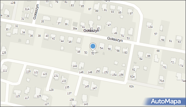 Gołaszyn, Gołaszyn, 52, mapa Gołaszyn