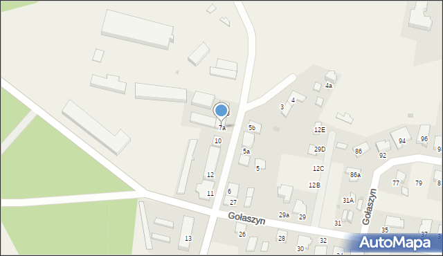 Gołaszyn, Gołaszyn, 7a, mapa Gołaszyn