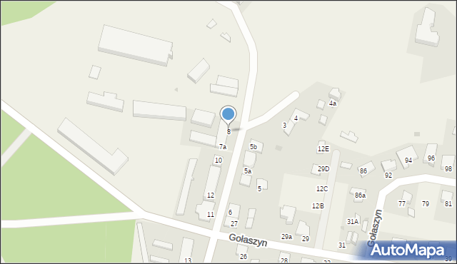 Gołaszyn, Gołaszyn, 8, mapa Gołaszyn