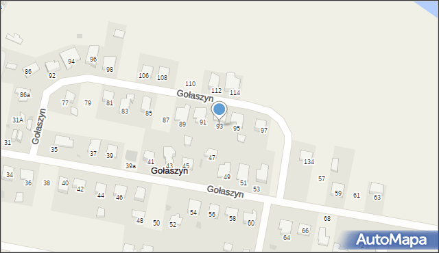 Gołaszyn, Gołaszyn, 93, mapa Gołaszyn