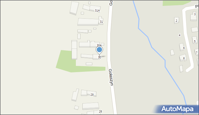 Gołaszyn, Gołaszyn, 30, mapa Gołaszyn