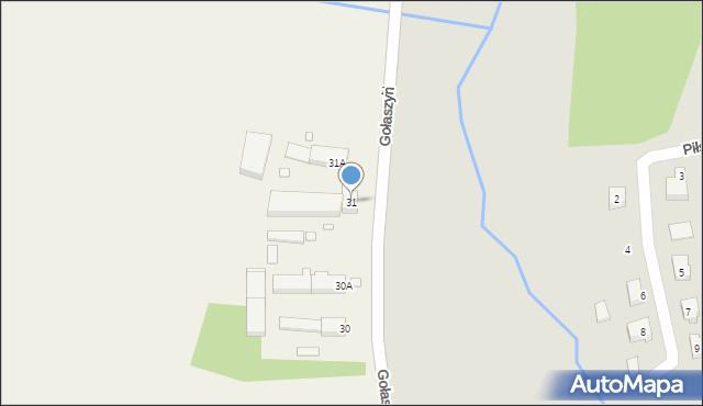 Gołaszyn, Gołaszyn, 31, mapa Gołaszyn