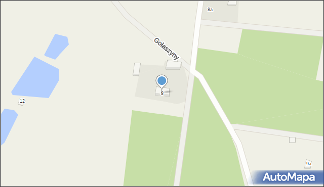 Gołaszyny, Gołaszyny, 8, mapa Gołaszyny
