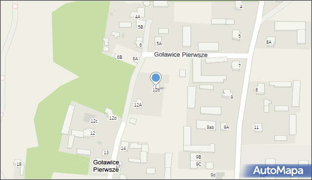 Goławice Pierwsze, Goławice Pierwsze, 12b, mapa Goławice Pierwsze