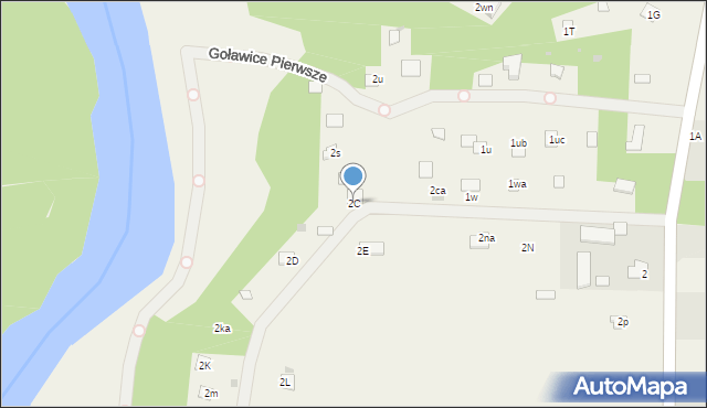 Goławice Pierwsze, Goławice Pierwsze, 2C, mapa Goławice Pierwsze