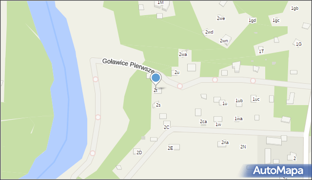 Goławice Pierwsze, Goławice Pierwsze, 2t, mapa Goławice Pierwsze