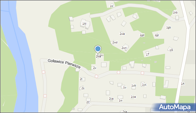 Goławice Pierwsze, Goławice Pierwsze, 2wa, mapa Goławice Pierwsze