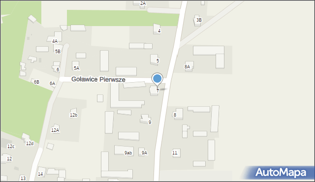 Goławice Pierwsze, Goławice Pierwsze, 7, mapa Goławice Pierwsze