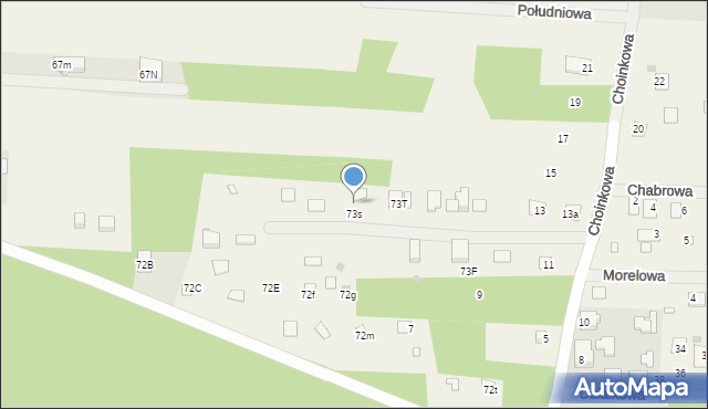 Goławice Pierwsze, Goławice Pierwsze, 73s, mapa Goławice Pierwsze