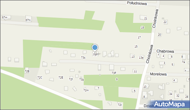 Goławice Pierwsze, Goławice Pierwsze, 73T, mapa Goławice Pierwsze