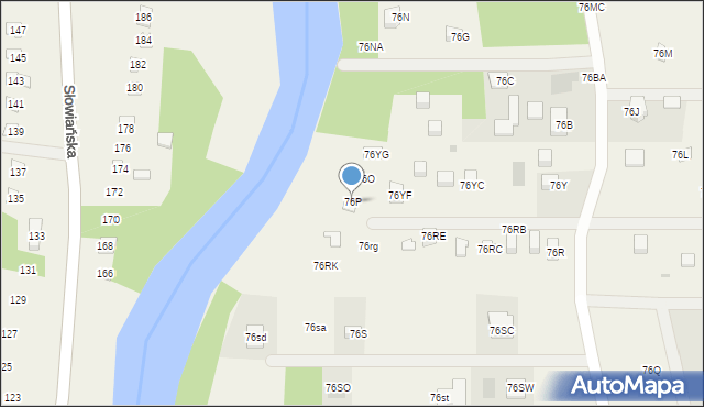 Goławice Pierwsze, Goławice Pierwsze, 76P, mapa Goławice Pierwsze