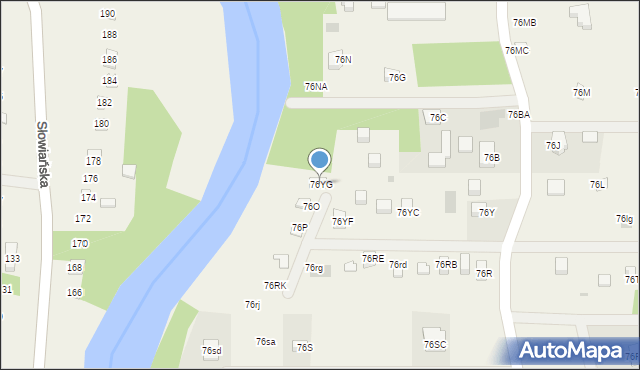 Goławice Pierwsze, Goławice Pierwsze, 76YG, mapa Goławice Pierwsze