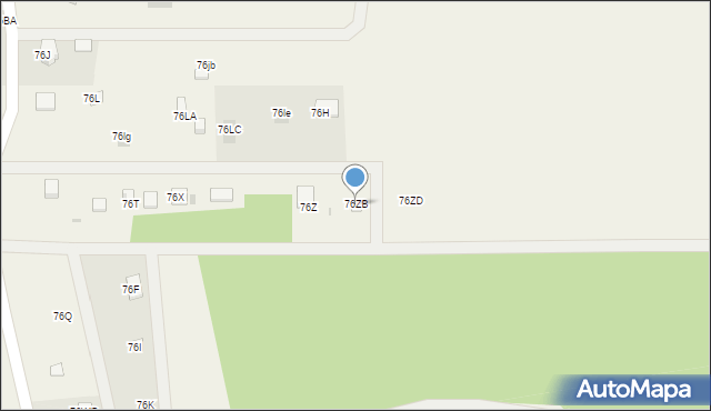 Goławice Pierwsze, Goławice Pierwsze, 76ZB, mapa Goławice Pierwsze