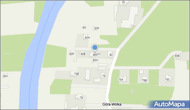 Goławice Pierwsze, Goławice Pierwsze, 80C, mapa Goławice Pierwsze