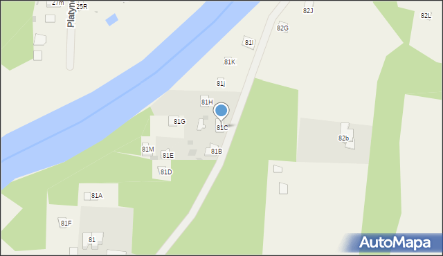 Goławice Pierwsze, Goławice Pierwsze, 81C, mapa Goławice Pierwsze