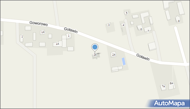 Goławin, Goławin, 1b, mapa Goławin