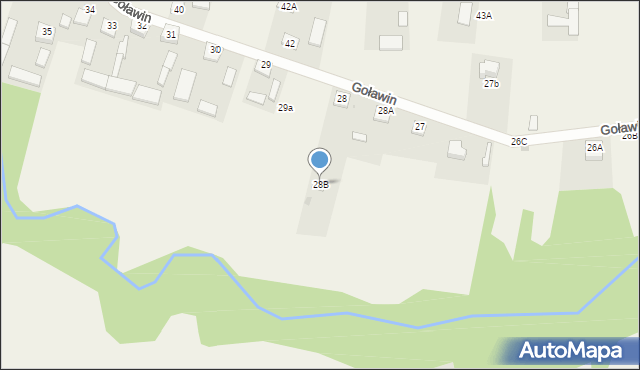 Goławin, Goławin, 28B, mapa Goławin