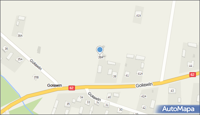 Goławin, Goławin, 39A, mapa Goławin