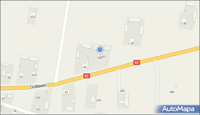 Goławin, Goławin, 44A, mapa Goławin