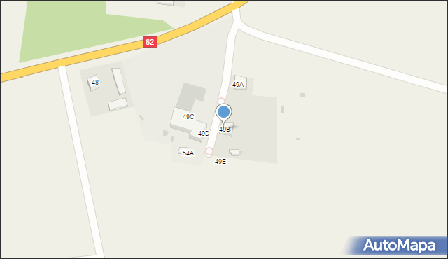 Goławin, Goławin, 49B, mapa Goławin