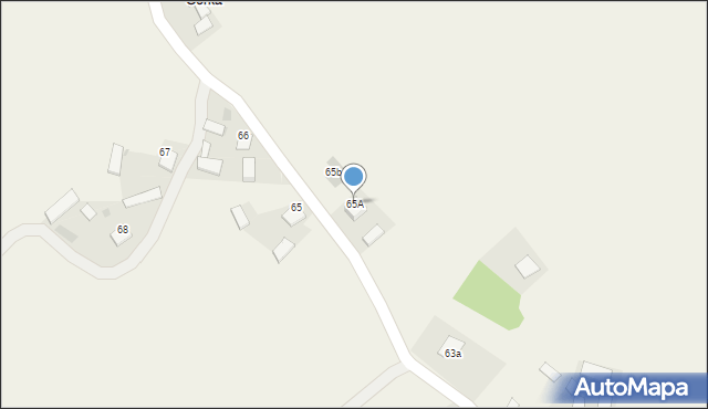 Golce, Golce, 65A, mapa Golce