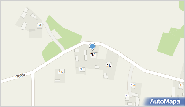 Golce, Golce, 78A, mapa Golce
