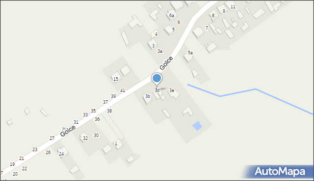 Golce, Golce, 3d, mapa Golce