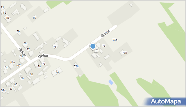 Golce, Golce, 73b, mapa Golce