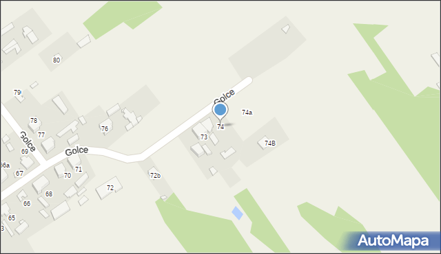 Golce, Golce, 74, mapa Golce