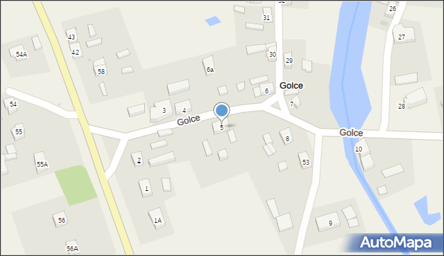 Golce, Golce, 5, mapa Golce