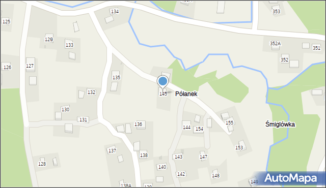 Golcowa, Golcowa, 145, mapa Golcowa