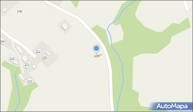 Golcowa, Golcowa, 242b, mapa Golcowa