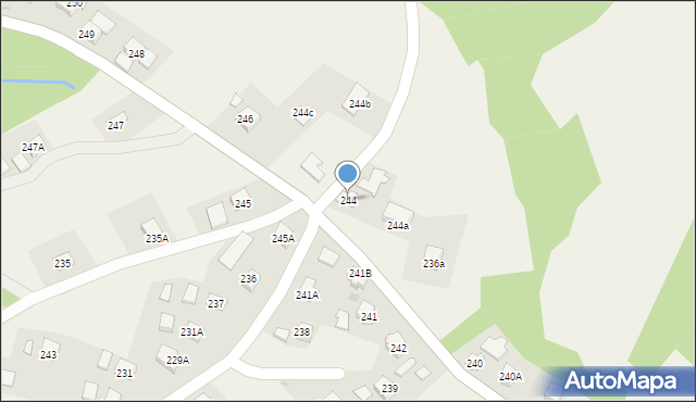 Golcowa, Golcowa, 244, mapa Golcowa