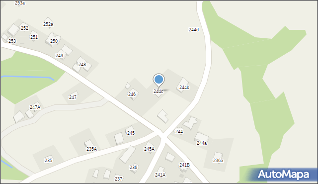 Golcowa, Golcowa, 244c, mapa Golcowa