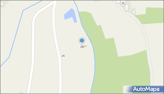 Golcowa, Golcowa, 26d, mapa Golcowa